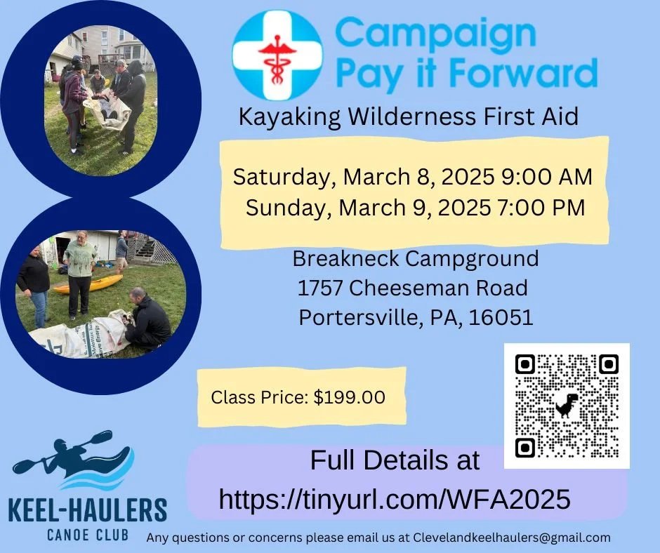 Kayaking Wilderness First Aid - Campaign Pay It Forward 2025